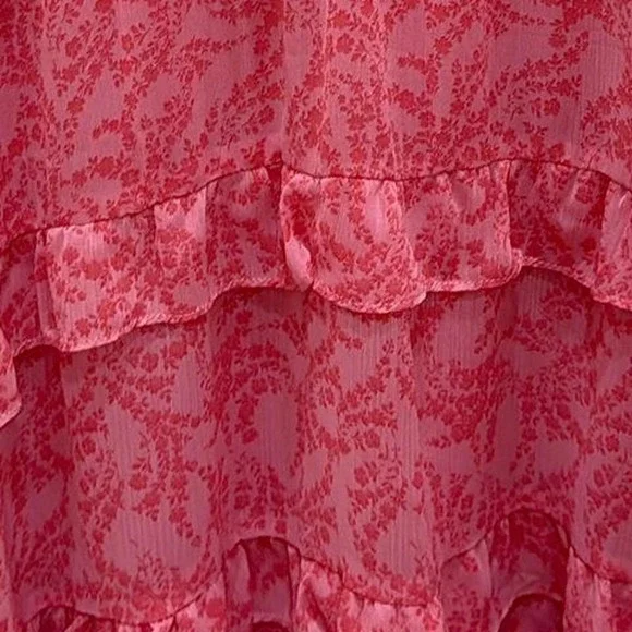 Karlie Pink Ruffle Tiered Dress Size Medium‎ - Picture 7 of 12